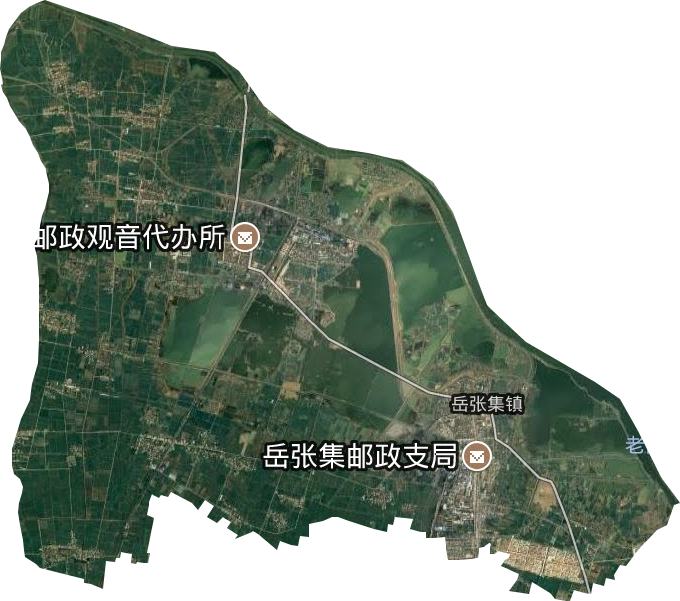 岳張集鎮衛星圖