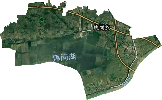 焦崗湖鎮衛星圖