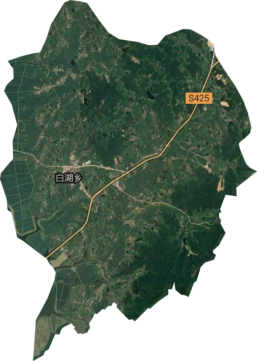 白湖鄉(xiāng)衛(wèi)星圖