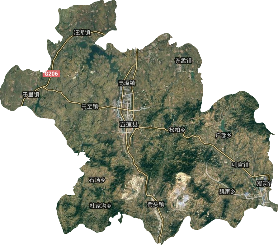 五蓮縣衛(wèi)星圖