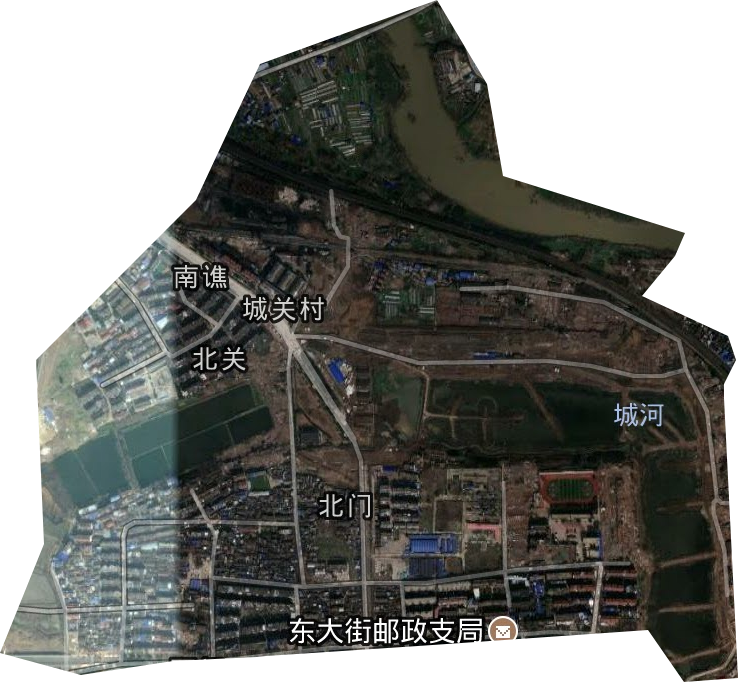 北門街道衛星圖