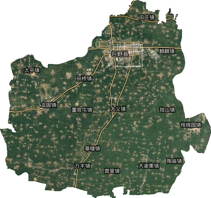巨野縣衛星圖