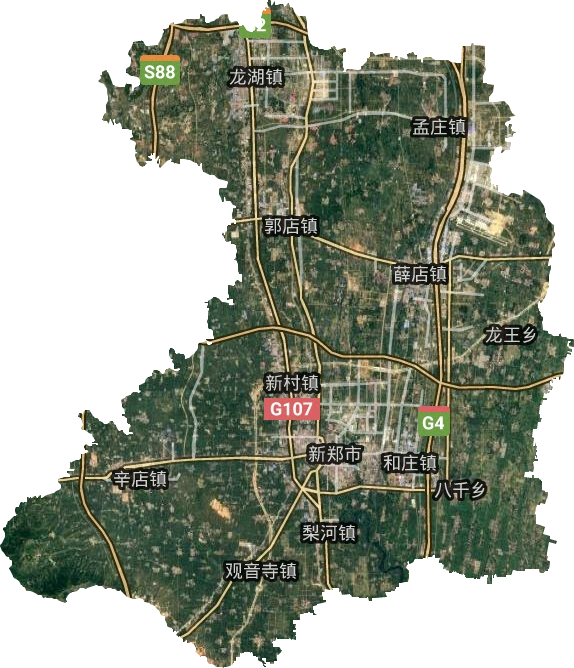 新鄭市衛(wèi)星圖