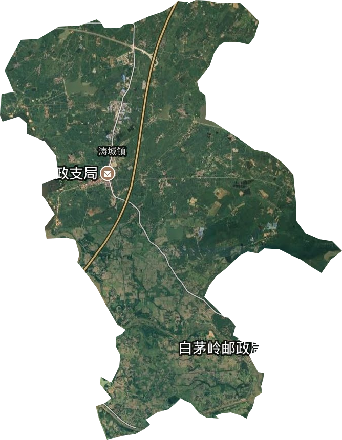濤城鎮衛星圖