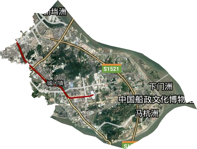 城門鎮衛星圖