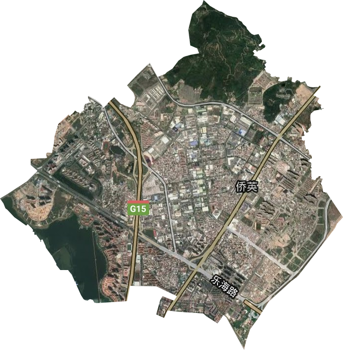 僑英街道衛星圖