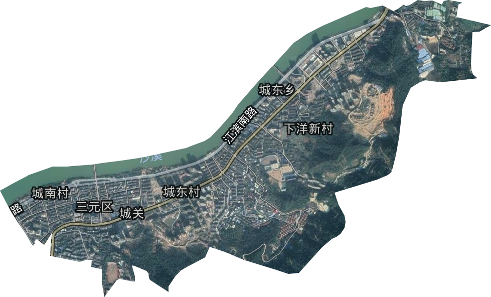 城關街道衛星圖