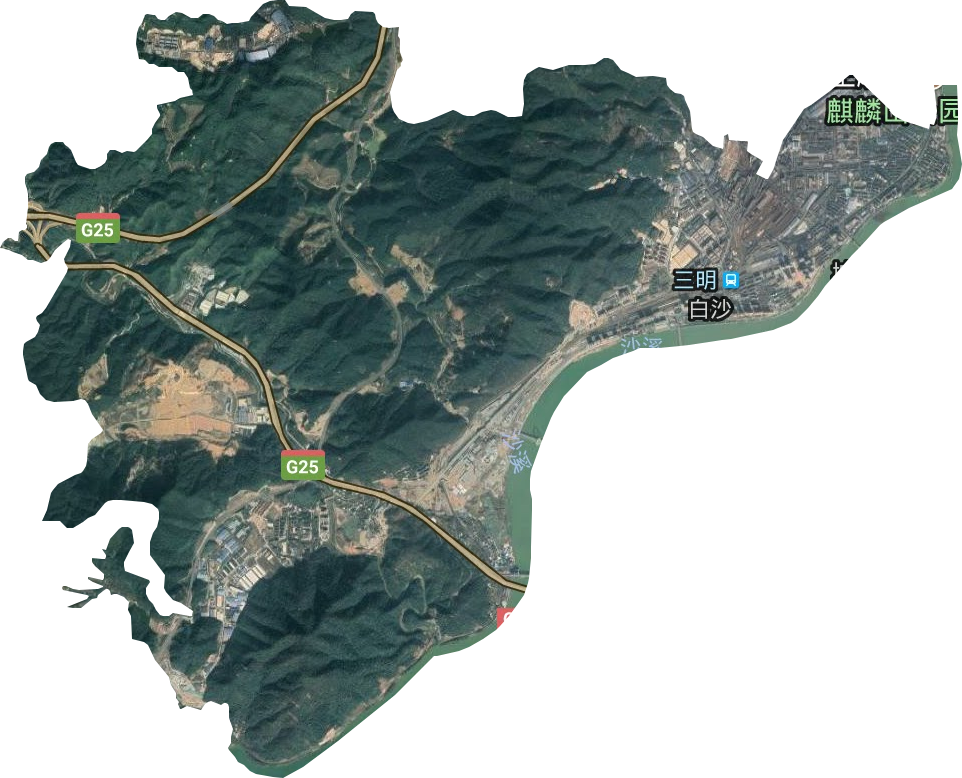 白沙街道衛(wèi)星圖