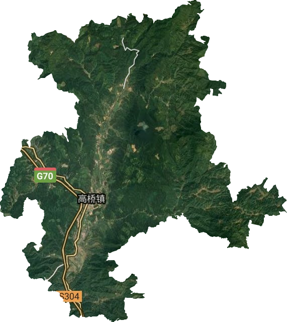 高橋鎮(zhèn)衛(wèi)星圖