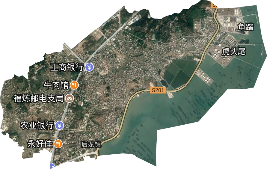 后龍鎮(zhèn)衛(wèi)星圖