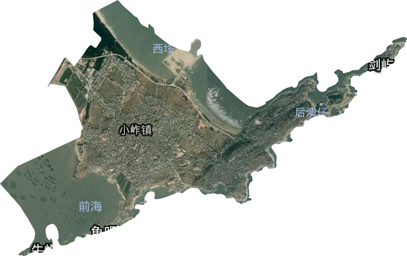 小岞鎮(zhèn)衛(wèi)星圖