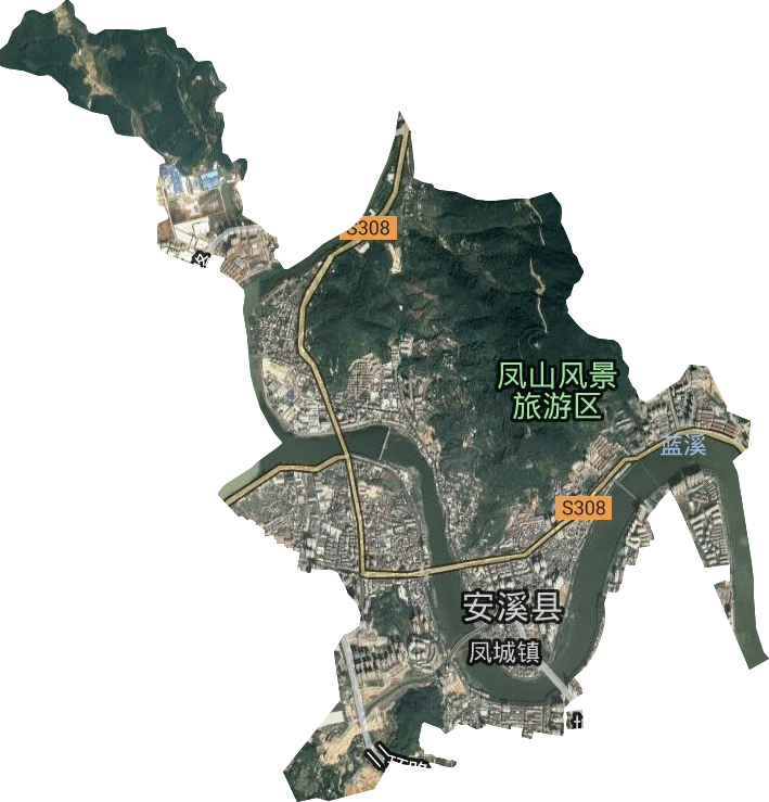 鳳城鎮(zhèn)衛(wèi)星圖