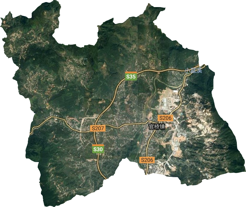 官橋鎮衛星圖