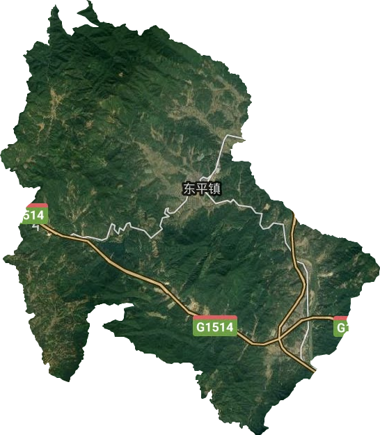 東平鎮衛星圖