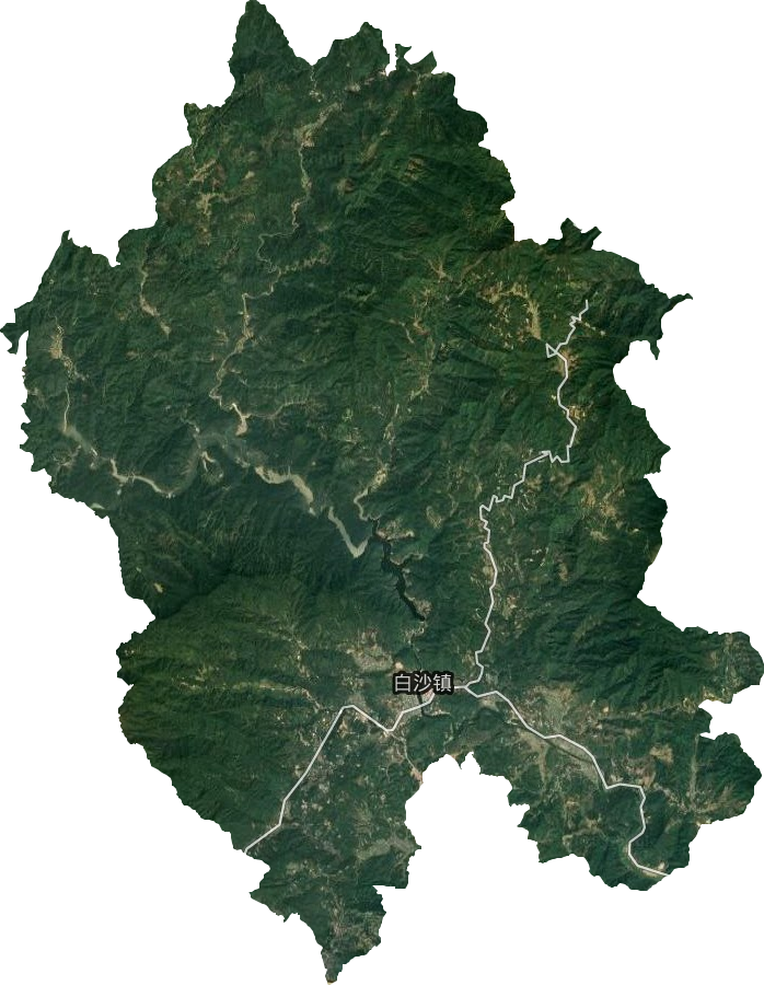 白沙鎮(zhèn)衛(wèi)星圖
