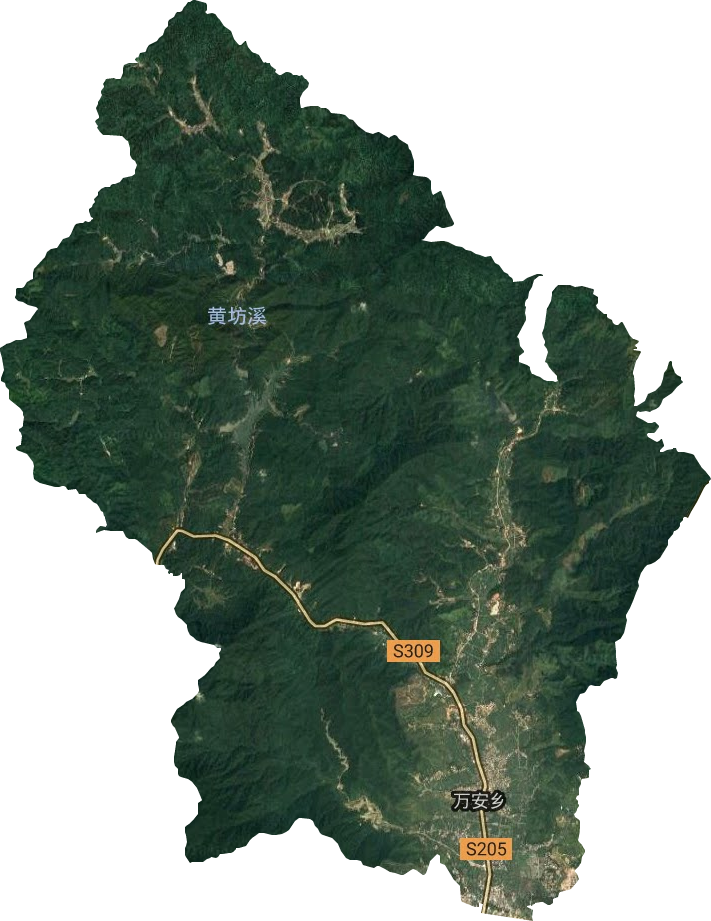萬安鄉衛星圖