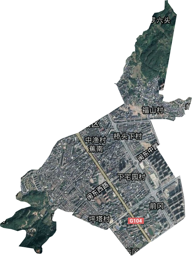蕉南街道衛星圖