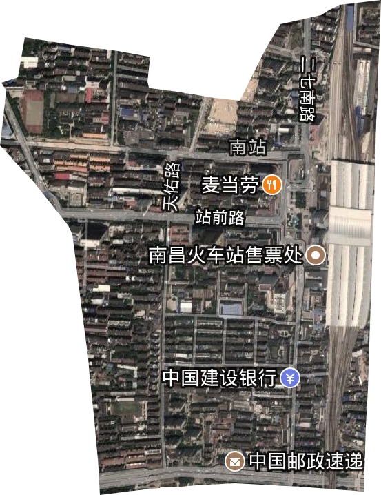 南站街道衛星圖
