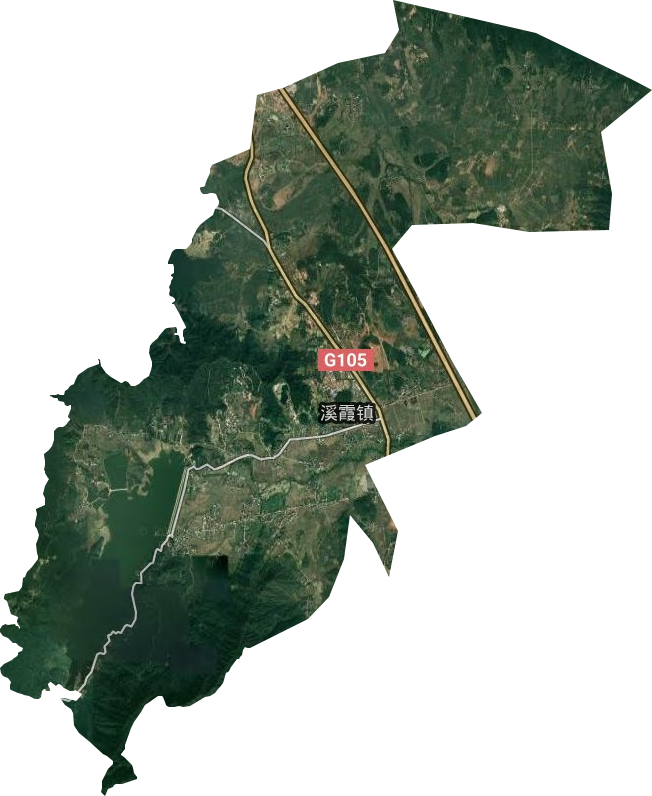 溪霞鎮(zhèn)衛(wèi)星圖