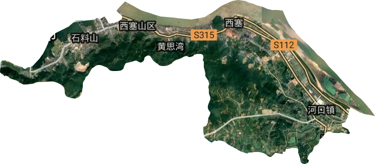 西塞山區衛星圖