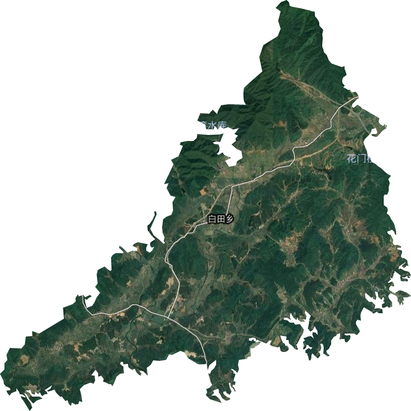 白田鄉衛星圖