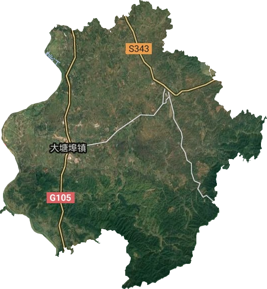 大塘埠鎮衛星圖