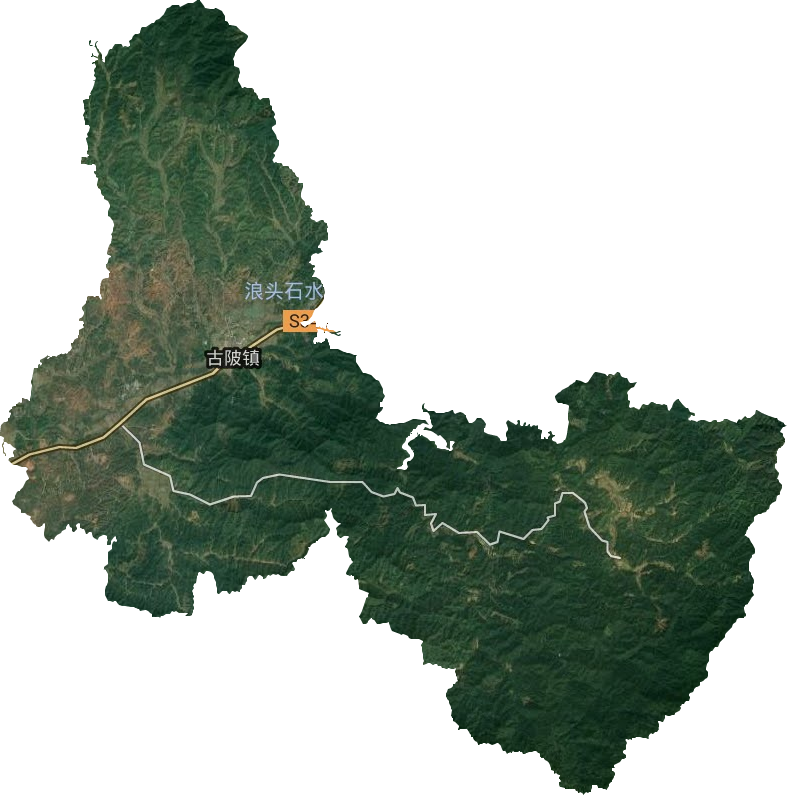 古陂鎮(zhèn)衛(wèi)星圖