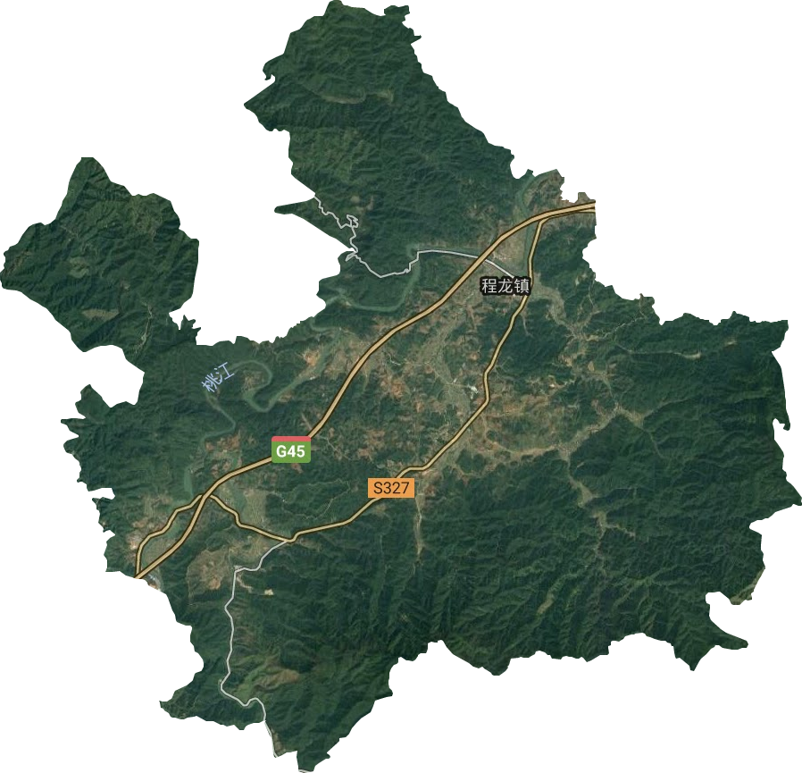 程龍鎮衛星圖