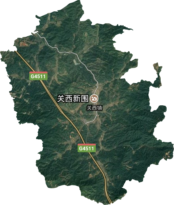 關西鎮衛星圖