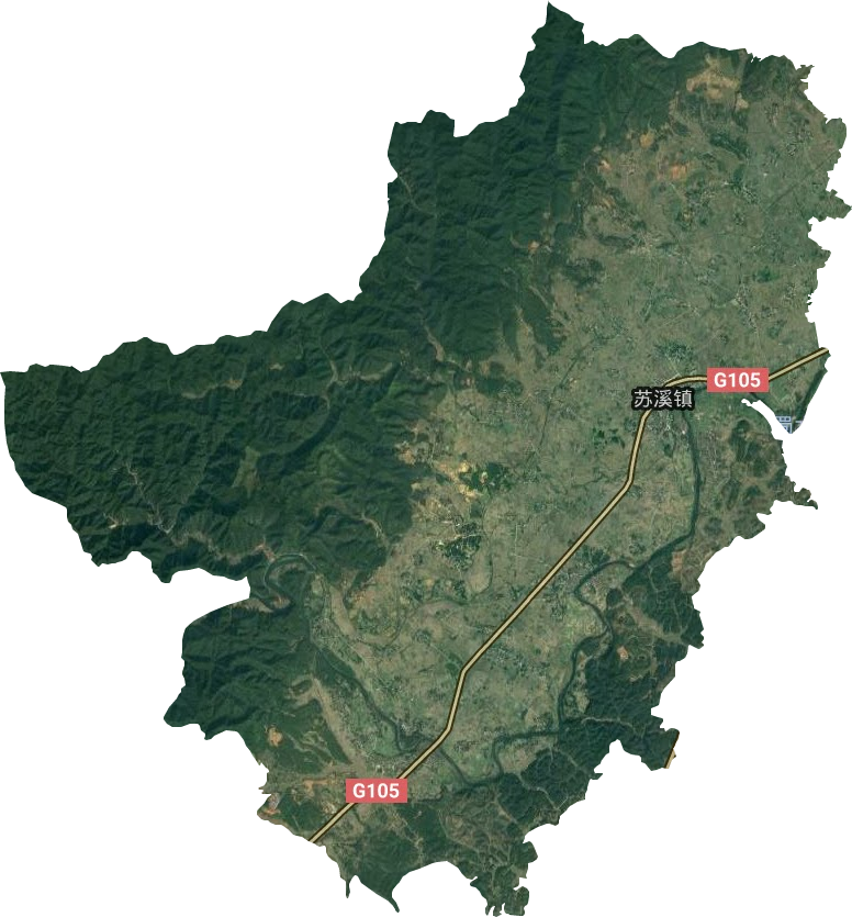 蘇溪鎮衛星圖