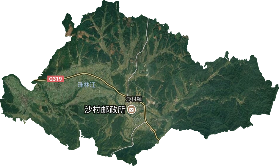 沙村鎮(zhèn)衛(wèi)星圖