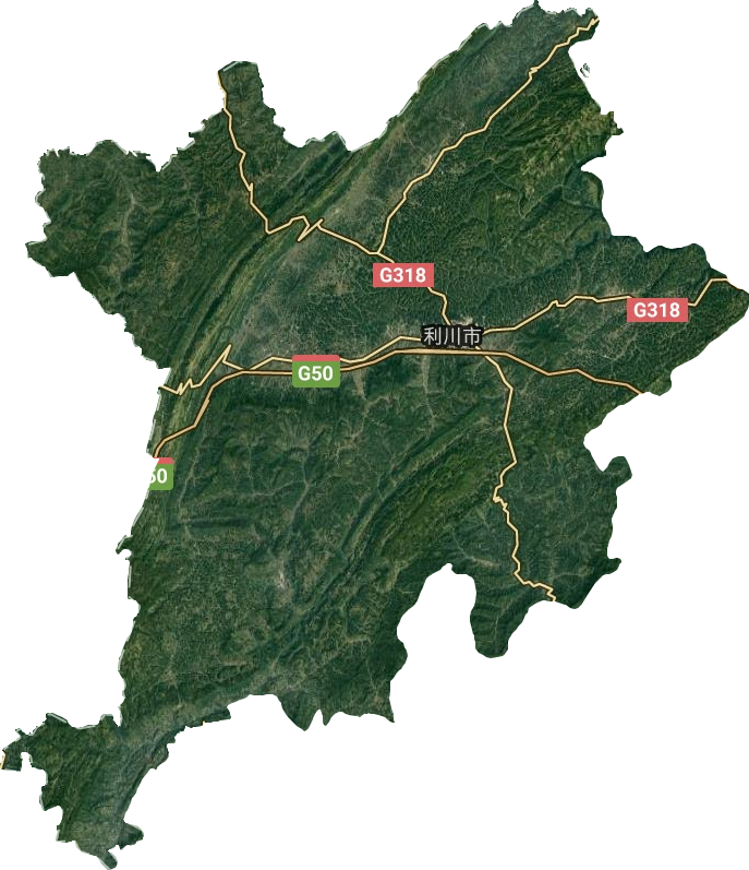 利川市衛(wèi)星圖