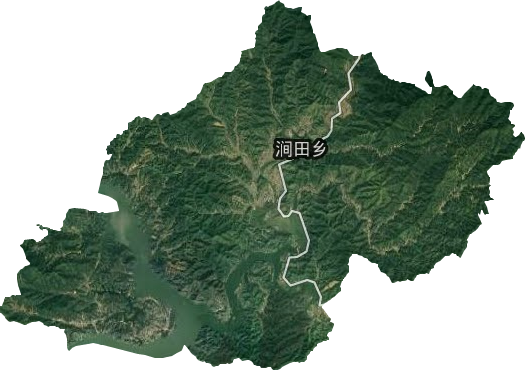 澗田鄉衛星圖