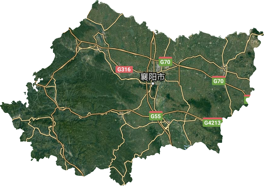 襄陽市衛(wèi)星圖