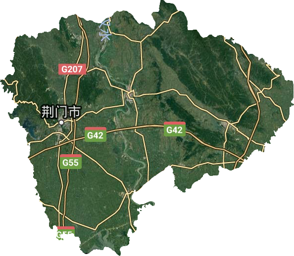 荊門市衛星圖