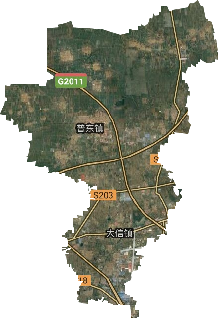 大信鎮(zhèn)衛(wèi)星圖