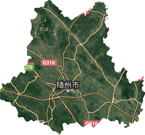 隨州市衛星圖