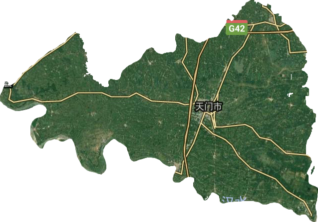 天門市衛星圖
