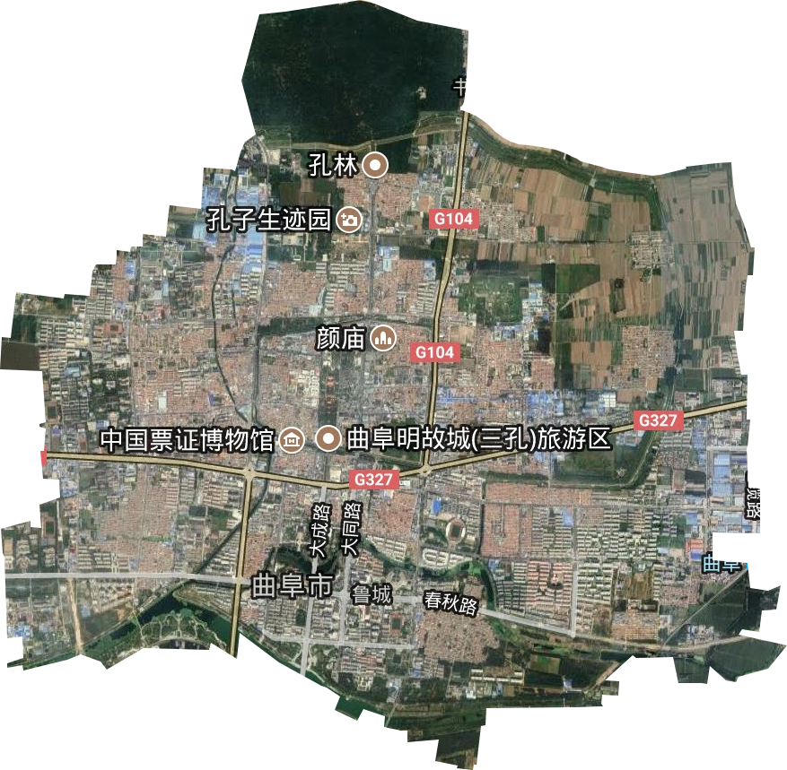 魯城街道衛星圖