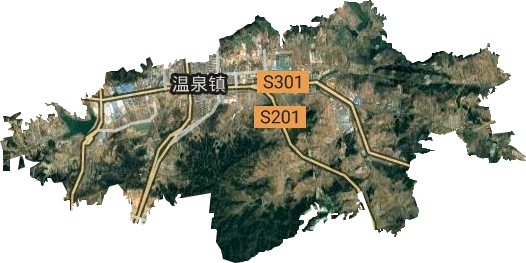 溫泉鎮衛星圖