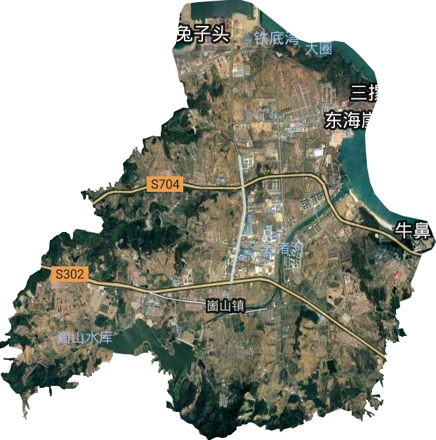 崮山鎮衛星圖