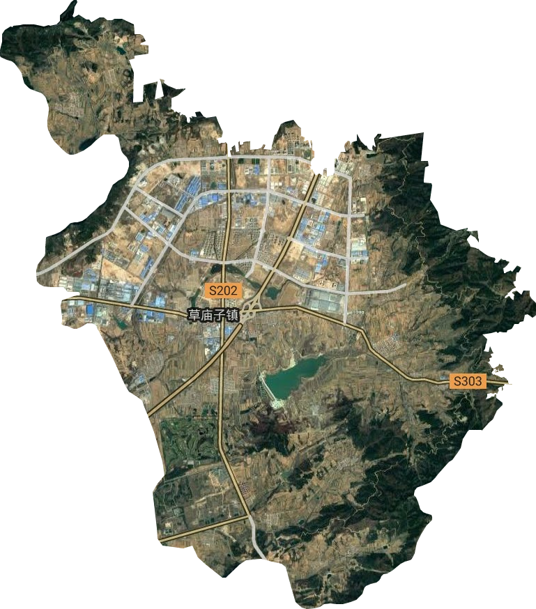 草廟子鎮(zhèn)衛(wèi)星圖