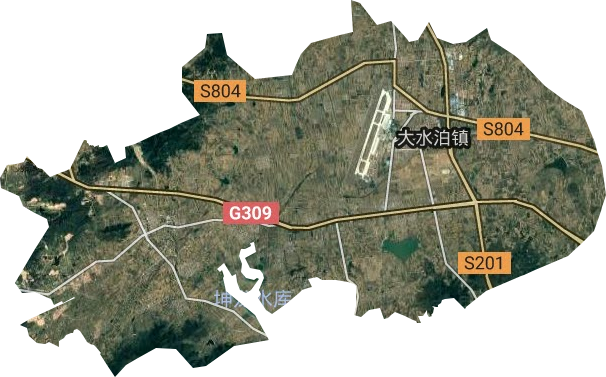 大水泊鎮衛星圖