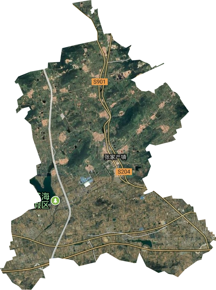 張家產鎮衛星圖