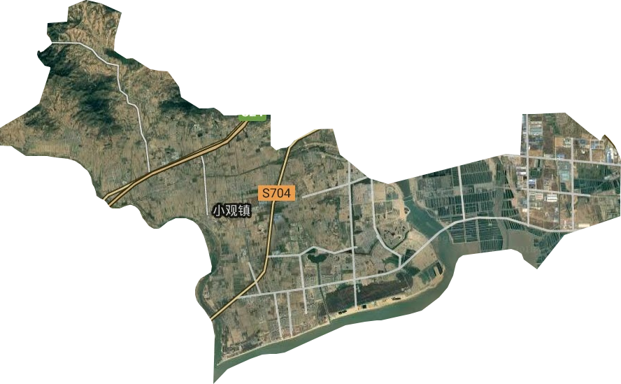 小觀鎮衛星圖
