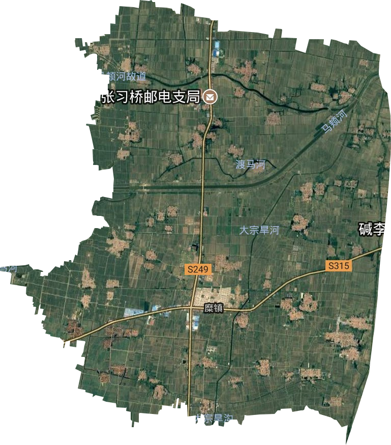 糜鎮衛星圖