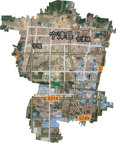 寧城街道衛星圖