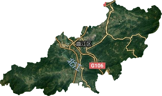曲江區衛星圖