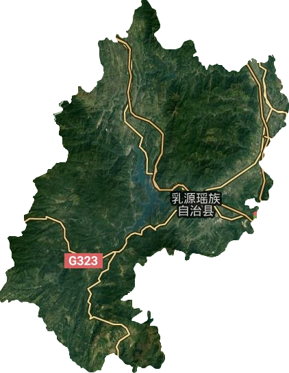 乳源瑤族自治縣衛星圖