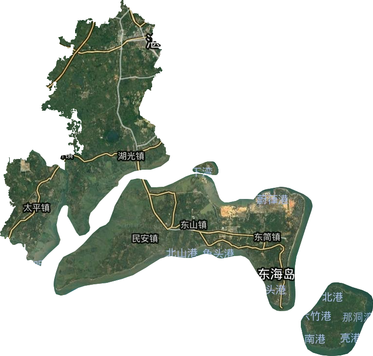 麻章區衛星圖